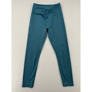 Victorias Secret On Point Live Ruched V Front Leggings Teal Blue High Rise Small